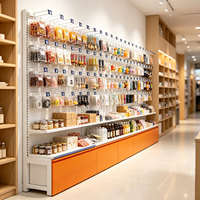 Étagère de présentation suspendue pour magasin de détail, étagère de supermarché en acier avec armoire de rangement pour les collations et les petits accessoires