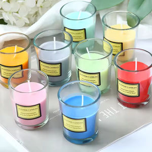 Velas Aromáticas Decorativas para el Hogar, Velas Perfumadas Hechas a Mano con Cera de Parafina y Soja, Velas de Vidrio para Regalos de San Valentín - Product Image 2