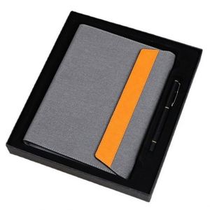 Wholesale Promotional Custom Logo Business Gift Set Loose-<b>leaf</b> PU Leather A5 Notebook Metal Pen for VIP Giveaways - Product Image 1