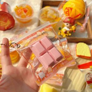 Juguete Antiestrés de Goma con Forma de Pastel de Chocolate, Queso y Fresa, de Compresión Lenta, Diseño Nuevo, Venta al por Mayor, para Niñas - Product Image 4