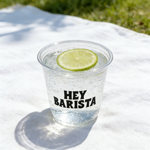 Vaso de Plástico PET Transparente Biodegradable en Forma de U de 360 ml, Personalizado para Té con Leche, Smoothies y Bebidas Heladas, con Pajita y Sellado, para Llevar - Product Image 1