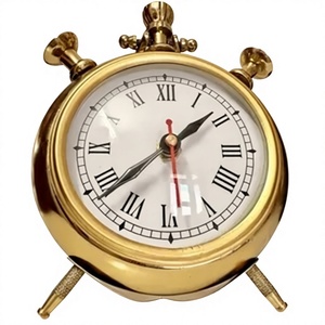 Traditional Wood <b>Desk</b>/Tabletop <b>Clock</b> with Jumping Movement and Hourly Chiming Stylish Design for Christmas Home Decoration Gift - Product Image 1