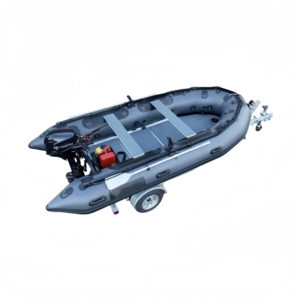 เรือยางเป่าลม PVC/Hypalon ขนาด 430 ซม. ขายดีที่สุด ได้รับการรับรองมาตรฐาน CE เรือตกปลาที่ทนทานสำหรับใช้งานในทะเลสาบ แม่น้ำ และชายฝั่ง - Product Image 6