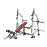 Banc incliné commercial en métal robuste LMX LMX-6040 pour la musculation