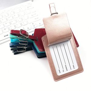 Logotipo personalizado Etiqueta de equipaje Nombre ID Personalizado Premium Genuino Personalizado Pu Etiqueta de equipaje - Product Image 1