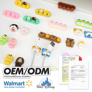 Clips de cable de silicona autoadhesivos de primera calidad 1 ranura 3M amarillo impermeable respetuoso con el medio ambiente gestión de cables portátil para armario - Product Image 4