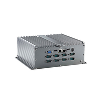 ATOM D2550 Ordenador Industrial sin Ventilador Intel, PC de Caja, 2LAN, 10COM, 10*RS232 o 6*RS485 o 5*RS422, 6USB