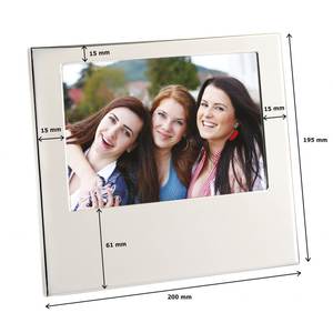 Cadre photo en aluminium brillant 18x13cm, multi-tailles (50x70 30x40 A4), cadre pour peinture et affiche, en acier inoxydable, en fer, en métal, durable - Product Image 2