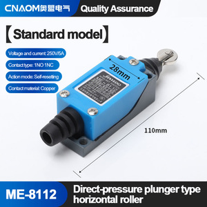 Interrupteur de fin de course miniature Me 8122 SPDT avec bornes à vis IP40 et bras à poulie - Product Image 5