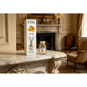Diffuseur de parfum pour voiture EYFEL 130ml sans alcool, écologique, en verre bleu, parfum longue durée, désodorisant, décoration, aromathérapie - Product Image 6