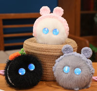 Pendentif Pompon en Peluche Tengyan en Fourrure de Lapin Douce, Thème Hebdomadaire Multicolore, Mini Poupée en Peluche, Accessoire de Sac, Jouet Éducatif