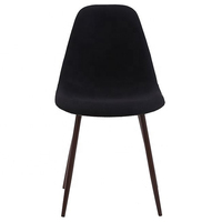 Échantillon gratuit Noir Hoker Haute À Manger Jambe Dossier Chippendale 2 En Cuir Style Européen Chaise De Cuisine Pour Îlot De Cuisine