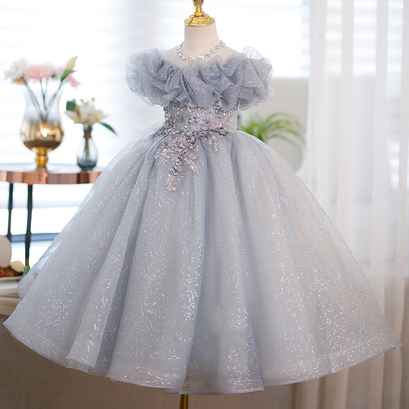 birthday dress for young lady di Princess Gown Party Piano Performance Costume Host's Banquet Long Evening Machine wash on gentle RCDRS Cocktail Dress Beautiful A-Line Size:2 (M)
