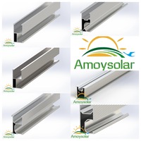 Système de montage solaire photovoltaïque de qualité supérieure en gros, rail pour panneaux solaires au sol et sur toit, structure de support en aluminium