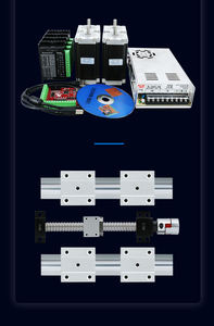 6 Juegos de Guías Lineales SBR16 + 3 Juegos de Husillos de Bolas SFU1605-450/1050/1650mm + BK BF12 + 3 Acopladores PCSC + Motor Paso a Paso + Controlador - Product Image 6