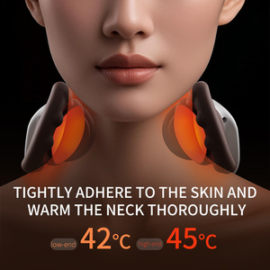 Wireless Neck and Shoulder <b>Massager</b> Heated Kneading Massage Pillow Dual Zone Heat Compress for Home Office Travel - Product Image 2