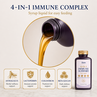 Sirop de Soutien Immunitaire pour Chiens Astragale Lactoferrine Colostrum Facile à Administer Bien-être Quotidien Naturel Premium OEM
