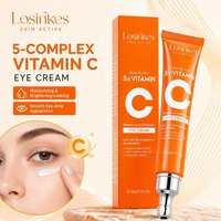 Crème pour les yeux à la vitamine C et à la nicotinamide pour éliminer les cernes, nourrissante, hydratante et raffermissante