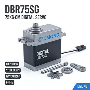 Servo Digital DMOND DBR75SG 75kg.cm 0.10s con Engranajes de Acero sin Escobillas para RC Crawler Buggy Avión 8.4V Resistente al Agua de Alto Torque - Product Image 2