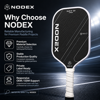 Raquette de pickleball NODEX NXT Pro Ti de haute qualité, en fibre de carbone de 16 mm, conforme aux normes USAPA UPA-A