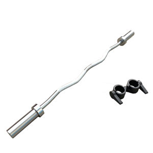 Barre de musculation incurvée professionnelle en acier allié, barre de musculation en zigzag pour la musculation, exercices de gym - Product Image 2