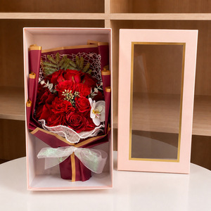 Ramo de Jabón en Forma de Rosa para el Día de San Valentín, Regalo de Flores Artificiales Romántico y Creativo - Product Image 6