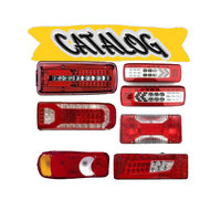 Luces Traseras Para Camiones 12V De 24V Camión Luz trasera Dymanic Combinación Kit De Luces De Remolque Para Bue RV Remolque Camión