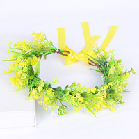 Serre-tête de mariée fait main en petites fleurs artificielles de gypsophile, accessoire de cheveux pour mariage et fête, lot en gros