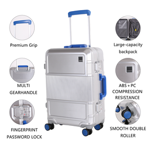 <span class=keywords><strong>Valise</strong></span> de voyage 20 pouces en ABS+PC, coque rigide, <span class=keywords><strong>4</strong></span> <span class=keywords><strong>roues</strong></span> pivotantes, serrure TSA, légère, durable, moderne, en polyester, vente en gros - Product Image 3