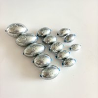 Plomb de pêche en fer de forme ovale/œuf avec noyau bleu, résistant à la corrosion et écologique pour la pêche en mer