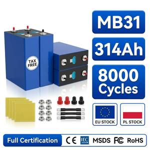 Stocks entrepôts USA et UE, livraison gratuite, livraison en 3-7 jours, cellule Lifepo4 de qualité A MB31 3.2V 314Ah 280Ah 334Ah pour système solaire domestique - Product Image 2