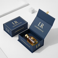 Boîte cadeau de parfum LionwrapacK OEM, boîte en papier rigide de 2 mm avec fermeture magnétique, design personnalisé, pour emballage cosmétique de luxe