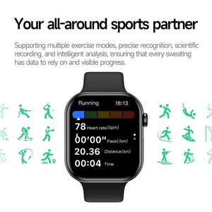 นาฬิกาอัจฉริยะ IW10 หน้าจอสัมผัส น้ำหนักเบา 38 กรัม พร้อม GPS ระบบ SOS ควบคุมการวัดอัตราการเต้นของหัวใจ กันน้ำระดับ IP67 เพื่อชีวิตประจำวันที่สะดวกสบาย - Product Image 4