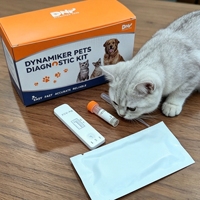 Kit de Prueba Rápida de Antígeno del Calicivirus Felino, Certificado CE, Uso Veterinario, 5-10 Minutos, DNP-506 Dynamiker Pets, 2 Años de Garantía, Fácil de Usar