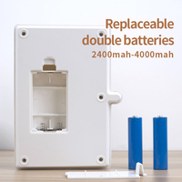 Lampe de bureau LED moderne personnalisable et rechargeable avec porte-stylo, contrôle tactile, intensité réglable, pliable, USB, pour l'étude et la lecture au bureau