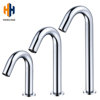 Robinet intelligent sans contact à infrarouge automatique pour salle de bain, en alliage de zinc, chromé, moderne et classique, à eau froide
