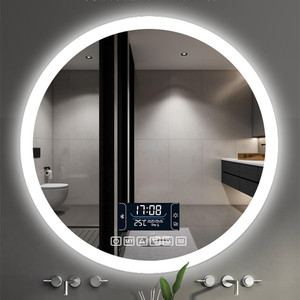 Miroir LED rond suspendu au mur dans la chambre à coucher de la salle de bain - Product Image 3