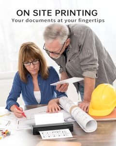 Jiuyin N80 A4 Máy In Nhiệt Hỗ Trợ 8.5 "X 11" Chúng Tôi Thư 203DPI Cho 2600MAh Pin Tương Thích Điện Thoại/Máy Tính Xách Tay Cổ - Product Image 6