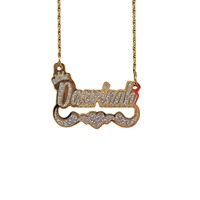 Boucles d'oreilles créoles personnalisées en acrylique avec nom, strass et collier assorti pour femme – Idéal pour le dropshipping et les cadeaux