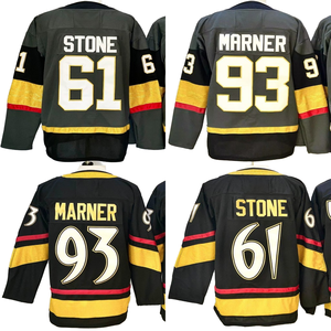 Maillots de hockey cousus pour hommes 61 Mark Stone 93 Mitch Marner 9 Jack Eichel 100% polyester Séchage rapide Coupe ample - Product Image 1