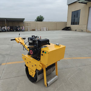 Tek çift davul ile yol silindiri arkasında yürümek 0.8 ton 2 ton yüksek kalite dizel motor mini yol silindiri debriyaj plakası - Product Image 5