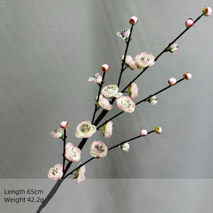 Flores decorativas de flor de ciruelo de <span class=keywords><strong>Chimonanthus</strong></span> Praecox artificiales de una sola rama para graduación Día DE LA MADRE Navidad Halloween - Product Image 2