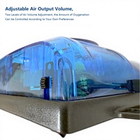 Pompe à air réglable silencieuse Jeneca 3W 5W pour aquarium, aérateur en plastique rectangulaire, économe en énergie, pour usage intérieur, extérieur, patio et aquarium.