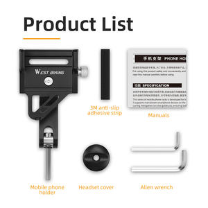 WEST BIKING-<span class=keywords><strong>Support</strong></span> de téléphone portable pour <span class=keywords><strong>VTT</strong></span>, guidon, moto, scooter, vélo - Product Image 3