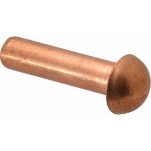 Rivets en cuivre massif à tête ronde DIN 660 M2 M2.5 M3 M4, résistants à la chaleur, certifiés ISO9001 - Product Image 1
