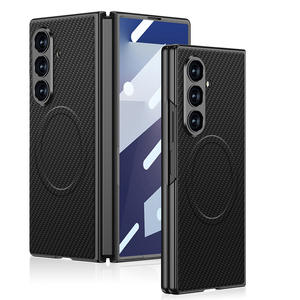 Custodia per telefono Samsung Z pieghevole 7 in pelle tinta unita con lacca opaca custodia di ricarica Wireless Cover protettiva - Product Image 2