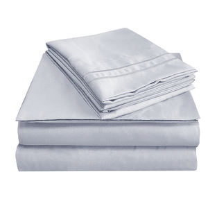 Parure de lit en microfibre de haute qualité, 3 pièces, ensemble uni, certifié OEKO-TEX, 1800TC, qualité hôtelière, usage domestique, vente en gros, pas cher - Product Image 1