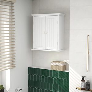 <span class=keywords><strong>Armoire</strong></span> de salle de bain <span class=keywords><strong>murale</strong></span> <span class=keywords><strong>à</strong></span> deux portes, <span class=keywords><strong>armoire</strong></span> <span class=keywords><strong>murale</strong></span> blanche, <span class=keywords><strong>armoire</strong></span> <span class=keywords><strong>à</strong></span> médicaments en <span class=keywords><strong>bois</strong></span>, rangement - Product Image 5