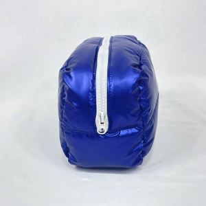 Solid Color Winter Down Cotton Soft Light Weight Puffer Puffy Fluffy Quilted Cloud Makeup Cosmetic Bag Travel Make up Pouch - Product Image 4
