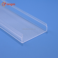 50mm PMMA/acrylique micro prismatique lumière diffuseur couverture transparent linéaire gaufrage abat-jour anti éblouissement UGR<19 profil en plastique